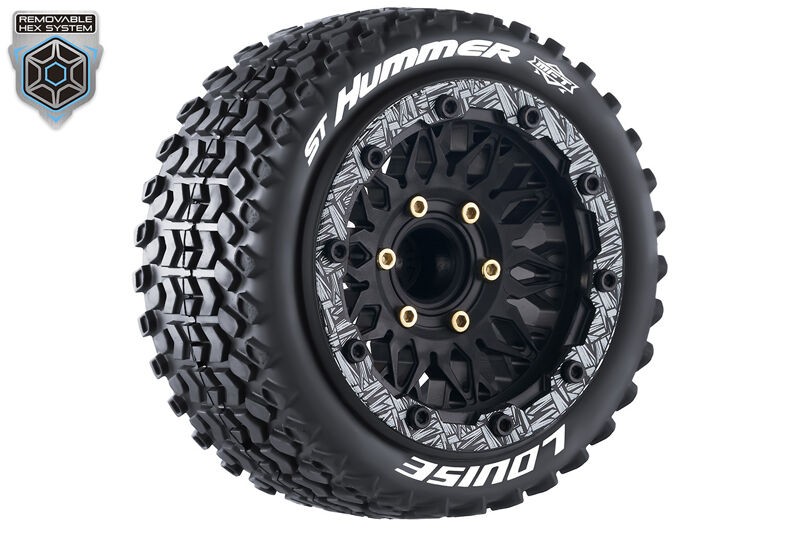 Team Louise LOUT3314SX st-Hummer 1/10 Soft (2) Uni-Sechskant Exchangeable Rim