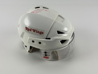 Signed Henrik Zetterberg Detroit Red Wings Game Used / Worn NHL Helmet