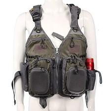 Fly Fishing Vest Fishing Safety Life Jacket for Swimming Sailing Boating Kaya...