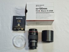 Canon EF 100 mm f/2.8 USM L IS Macro Objektiv,  HOYA UV , super Zustand !