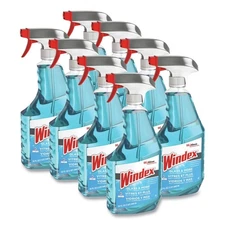 Windex 322338 32 oz Spray Bottle Ammonia-D Glass Cleaner - Fresh (8/Carton) New