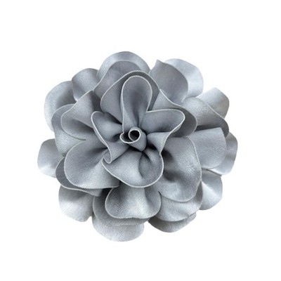 Elegant Dainty Satin Fabric Rose Flower Extra Large Big Brooches Pins Silk  - 03