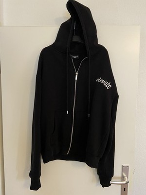 Elevate Zipper mit Kapuze, Größe S (Oversized) in Schwarz