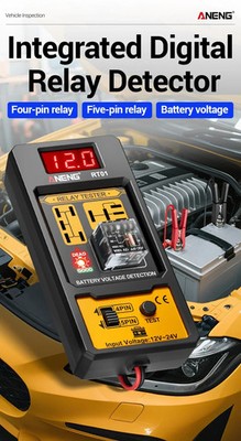  ANENG 11-25V Relay Detector RT01 Digital Universal 4/5 Pins Car Battery Vehicle