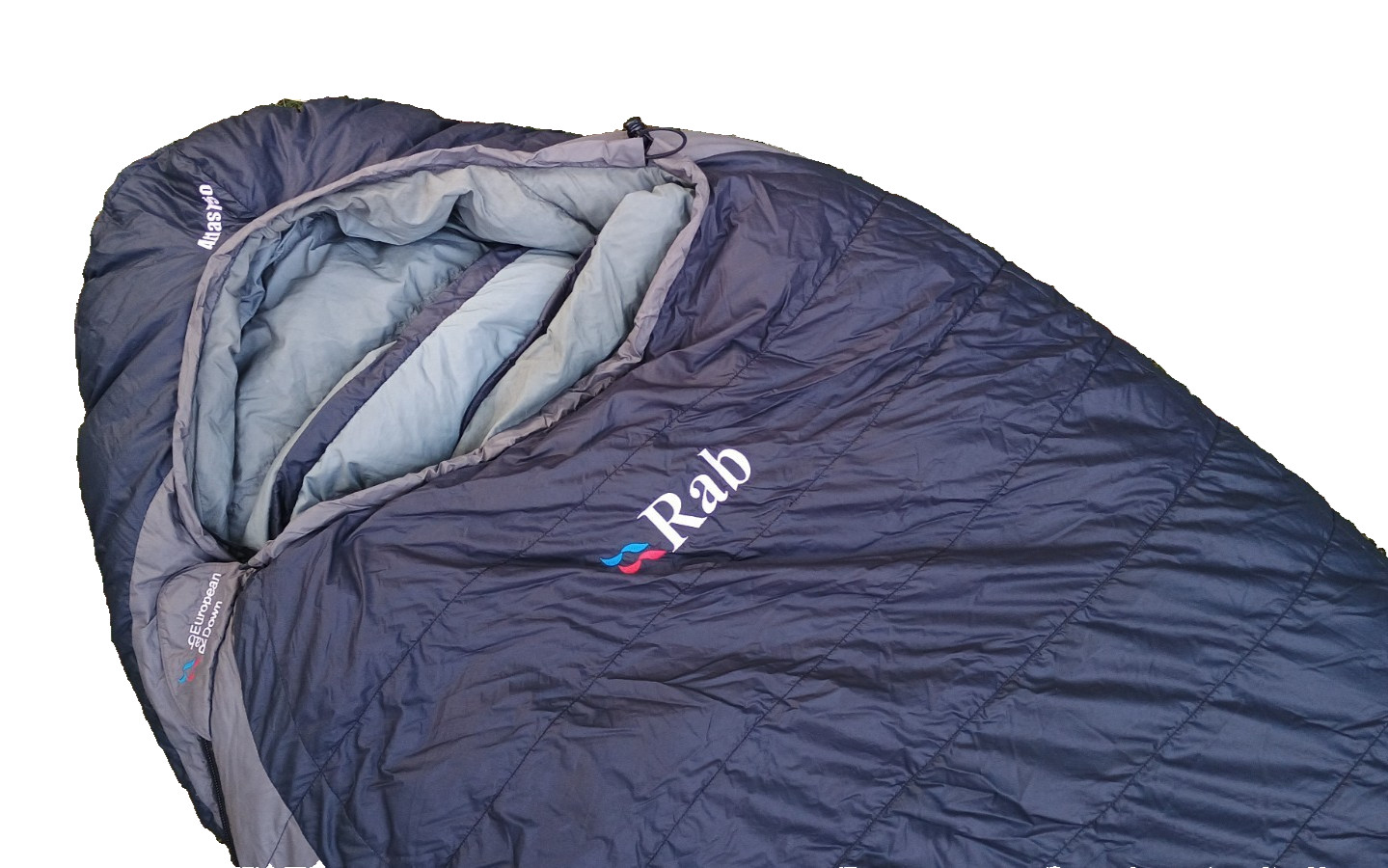 Saco de dormir Rab Atlas 750 momia. Plumón relleno