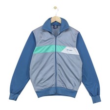 Vintage Umbro Track Jacket Mens Size M Grey 80s Full Zip Retro