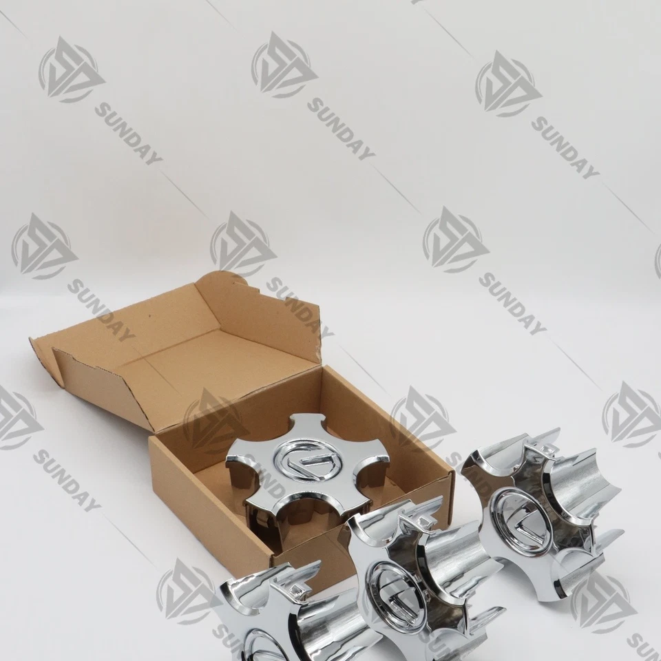 4pcs Hub Cap For 2001 2002 2003 LS430 Chrome Center Cap Replacement 42603-50190 - Imagem 3 de 4