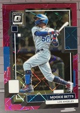 2022 Donruss Optic #184 Mookie Betts Pink Velocity Prizm /249 Dodgers