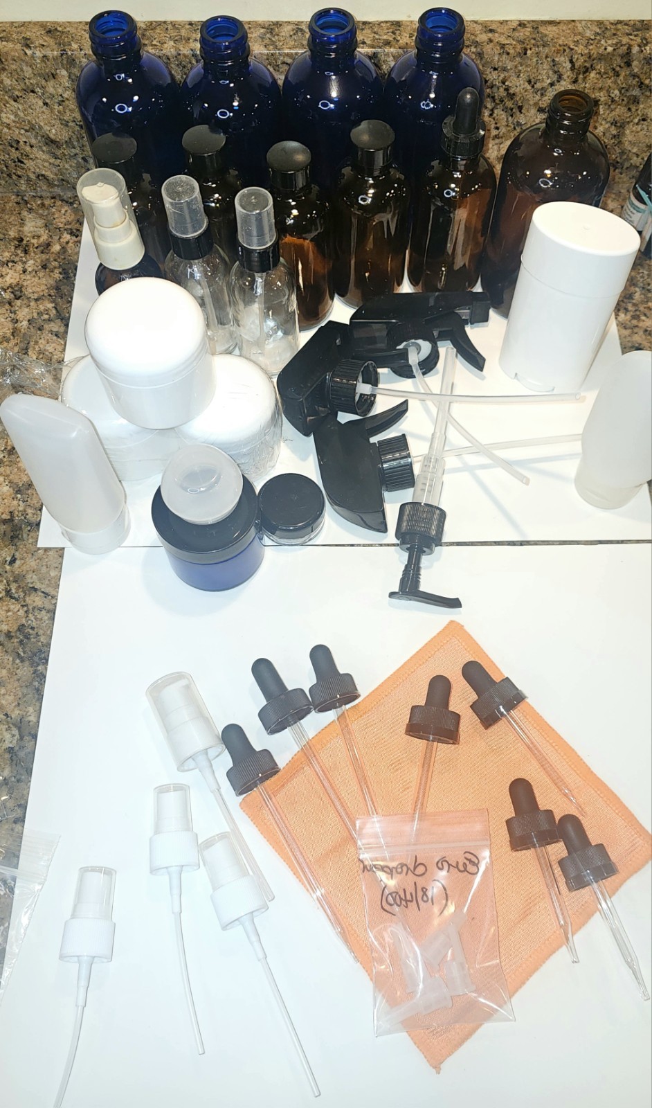 Mixed DIY Supplies Lot &ndash; Bottles, Pumps, Sprayers & Containers
