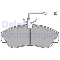 Delphi LP878 Bremsbelagsatz,Scheibenbremse FüR CitroëN,Fiat,Opel,Peugeot,Opel