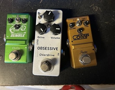 Mosky obsessive overdrive, Clefy Gumble Overdrive & Rowin Compressor