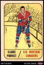 1967 Topps #71 Claude Provost Canadiens 4 - VG/EX