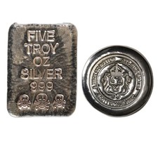 5 oz Silver (Varied Condition, Any Mint, Various Forms) Random Brand 80.51 per troy oz