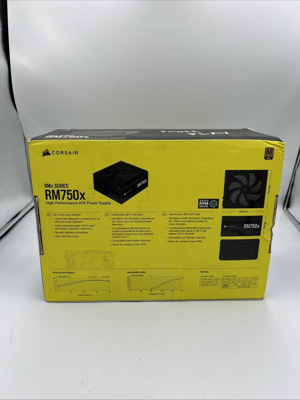 Corsair RM750x 750W 80 Gold Fully Modular ATX PSU 5