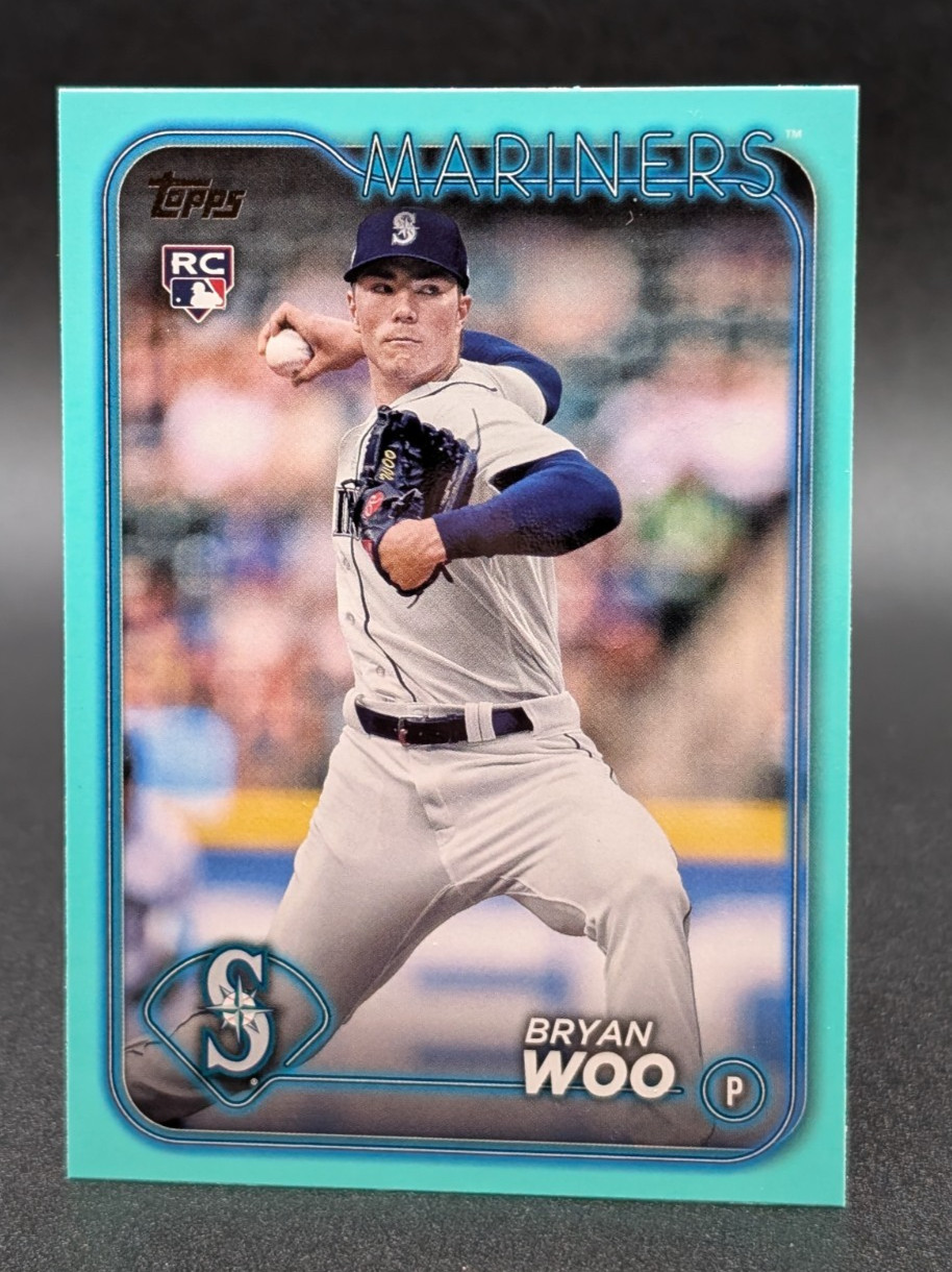 2024 Topps Aqua #12 Bryan Woo Seattle Mariners