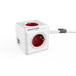 Allocacoc PowerCube extended, socket with 2x USB