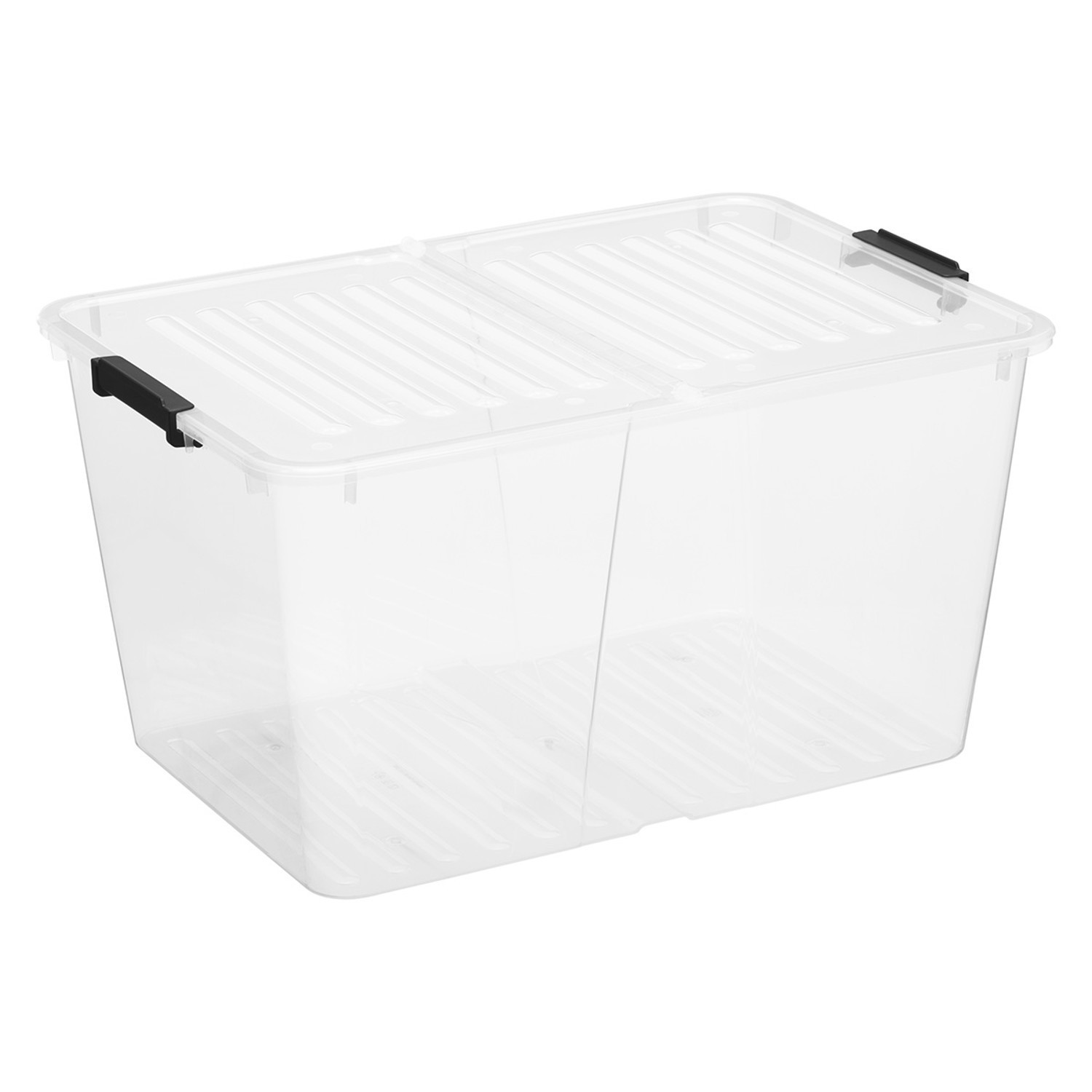 Boîte de rangement 50 L transparente pour stopper le désordre et trouver vos affaires