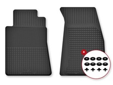 Gummifußmatten vorne für Mercedes Vaneo W414 2001-2005 2tlg Schwarz mit Stopper Gummifußmatten vorne für Mercedes Vaneo W414 2001-2005 2tlg Schwarz mit Stopper