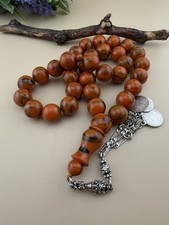 New Tiger Misky Amber Islmaic Rosary Misbaha 33 Beads