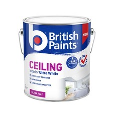 British Paints 4L Ultra White Interior Ceiling Paint