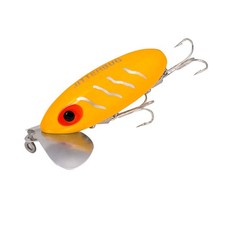 Topwater Bass Fishing Lure for Night Fishing, Yellow, 2.5", 3/8 oz