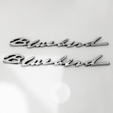 Datsun Bluebird Fender Badge Emblems Set In Metal