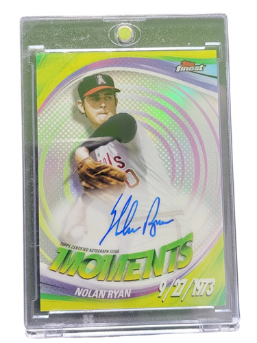 Nolan Ryan #FMA-NR 2025 Topps Finest Moments Autograph card