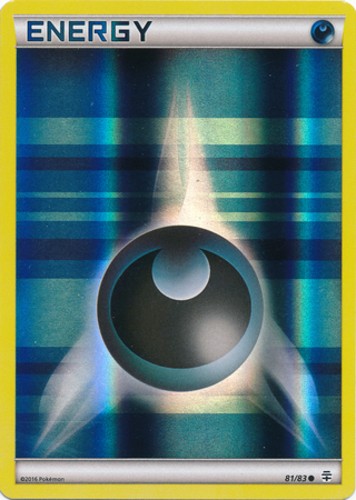 Heavily Played, English - 1 x Pokemon Darkness Energy - 81/83 - Common - Reverse