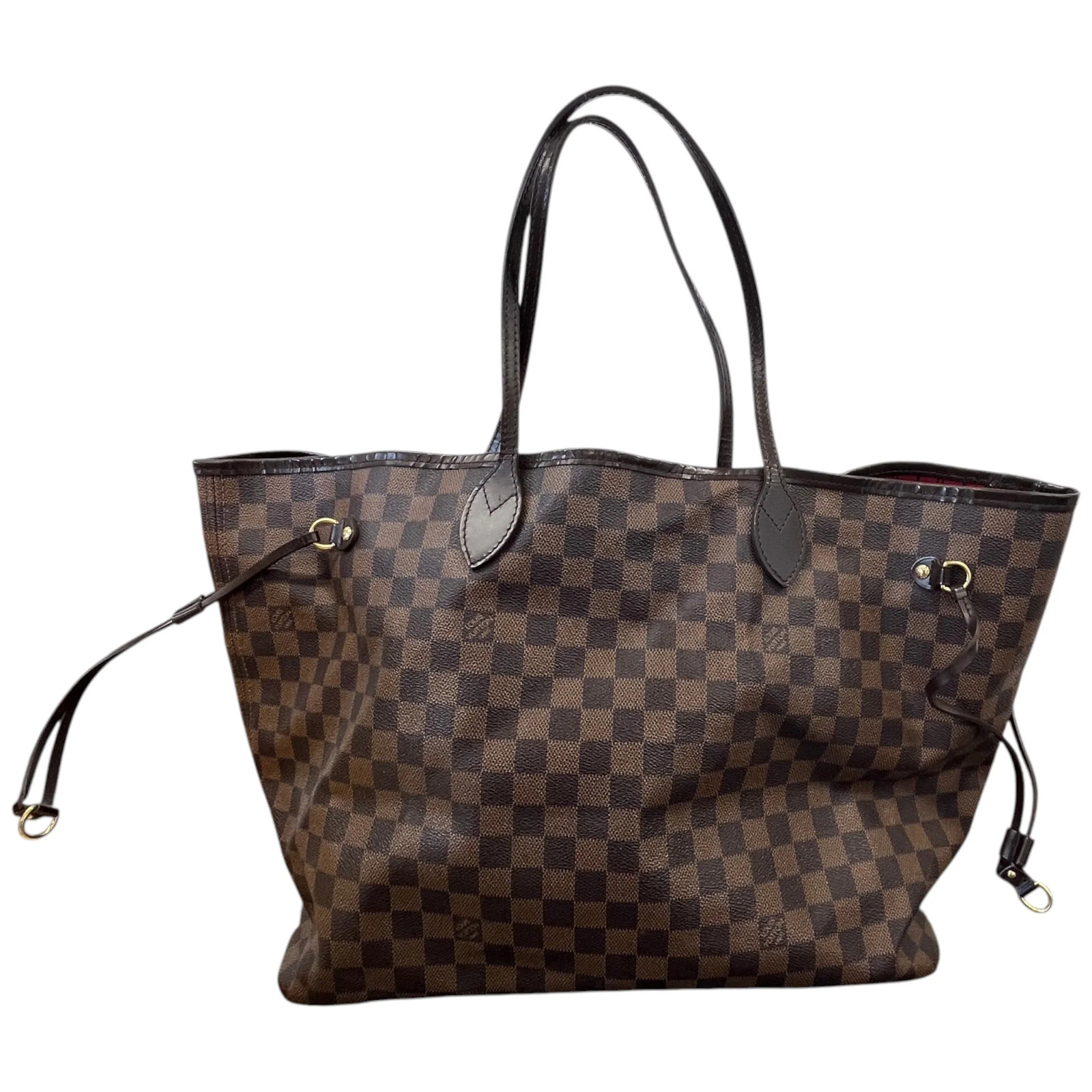 Louis Vuitton Women's Damier Ebene Neverfull GM Bag Brown