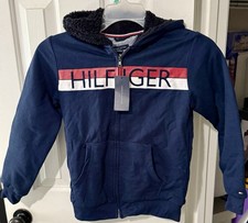 Tommy Hilfiger Kids Zip Up Hoodie Jacket Small 8/10 Brand New W Tags
