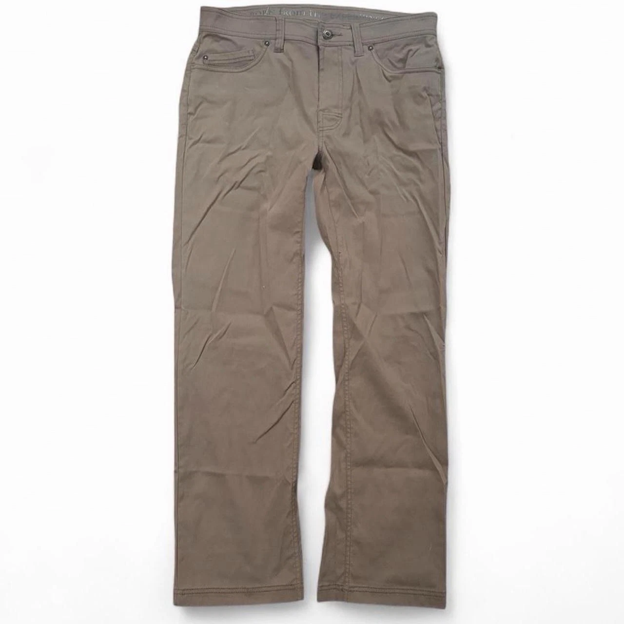 Prana Slim Fit Nylon Brown Hiking Lightweight Mens 33x30 Outdoor Nature Pants