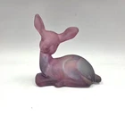 Fenton Art Glass Rueven Deer Hand Painted Art Nouveau Figure