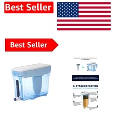 23-Cup IAPMO Certified Water Filter with TDS Meter for Pure Hydration at Home