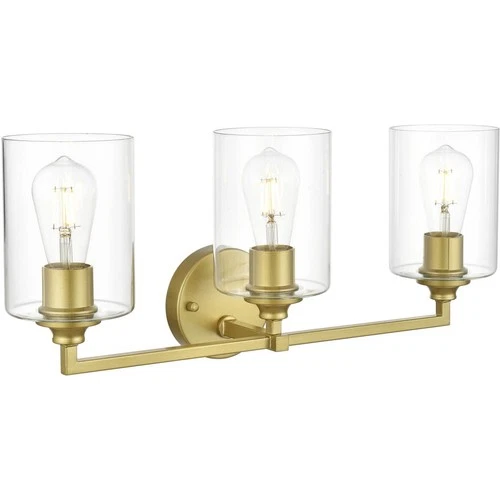 Living District LD7315W23BRA Mayson 3 Light 23 inch Brass Bath Sconce Wall Light - Picture 3 of 6