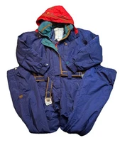 Vtg Obermeyer 80s 90s Puff Abstract Southwestern Native Ski Snow Pant Suit 12