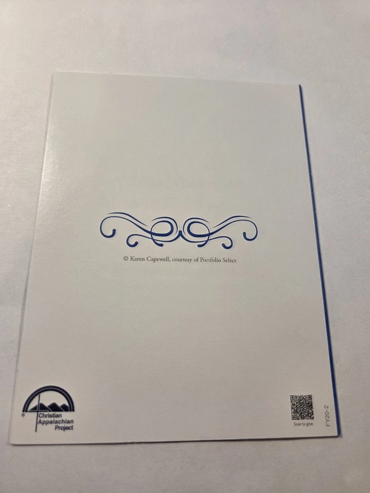 Голубь с мотивационными цитатами рождественская открытка синий и белый - Изображение 3 из 4