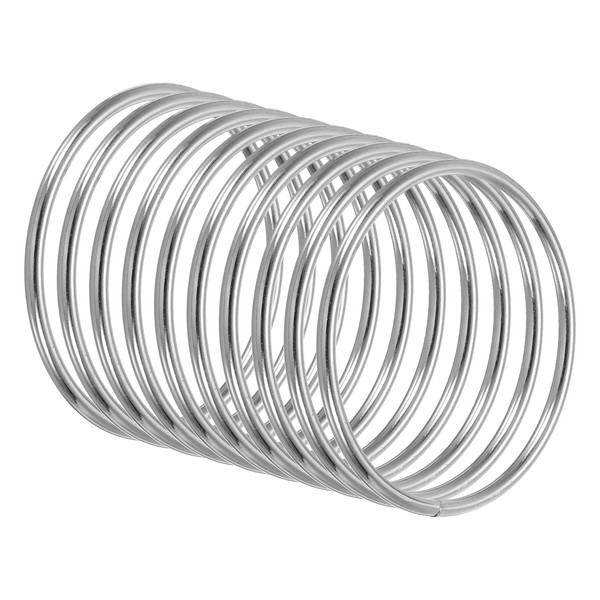 2 Zoll TraumfäNger Ringe, 10 StüCk Metall Makramee Kranz Blumen Rundring Hoop-image