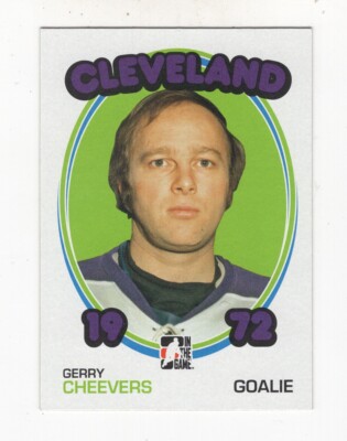 2009-10 IN THE GAME 1972 THE YEAR IN HOCKEY GERRY CHEEVERS CLEVELAND CRUSADERS 