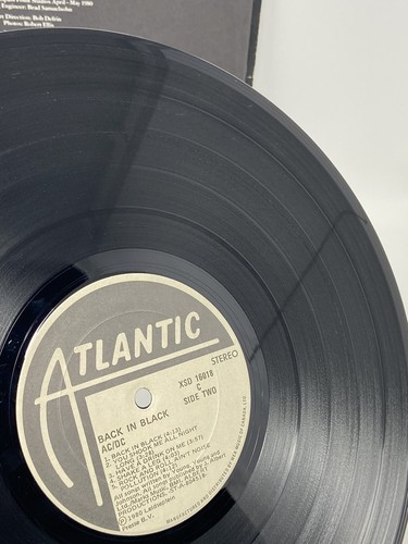 AC/DC-Back in Black VINYL LP Atlantic SD 16018 VINTAGE 1980 Press - Picture 14 of 16