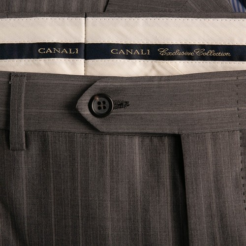 NWT $3650 Canali Exclusive Pure Wool Super 150'S Striped Suit Gray 50US/60IT - Picture 11 of 21