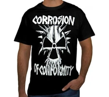 CORROSION OF CONFORMITY PUNK ROCK Black T Shirt