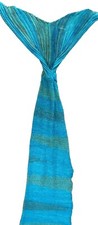 Blue Mermaid Tail Design Knitted Wearable Blanket For Kids
