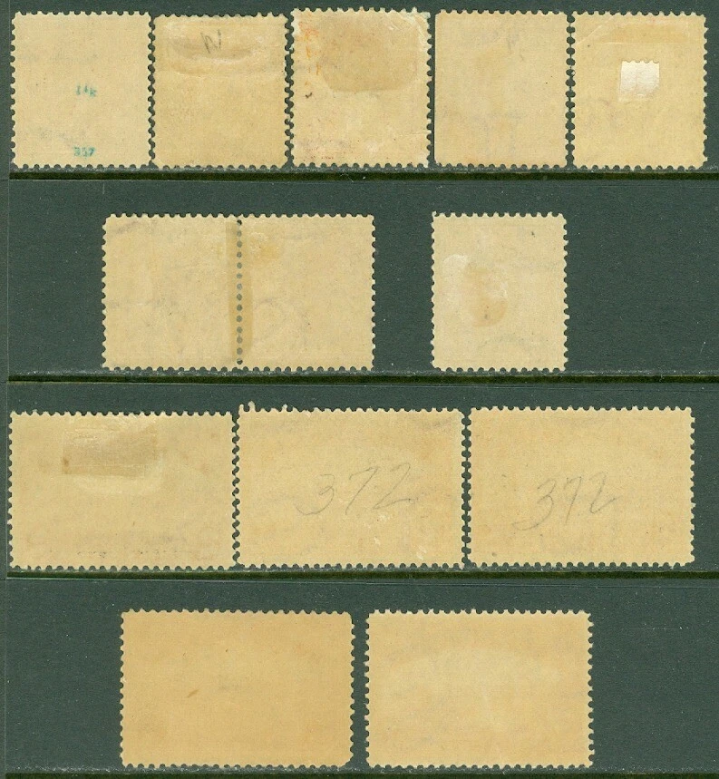 EDW1949SELL : USA 1909 Scott #367(8x), 371(5x) Mint Original Gum. Sound. Cat - Image 2 of 2