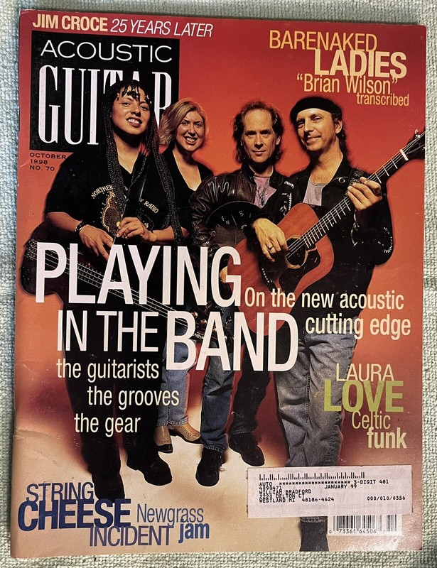 Acoustic Guitar Magazine October 1998 Jim Croce 25 Years Later Barenaked Ladies