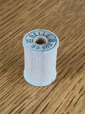 Belle - Wood Thread Spool - Vintage Sewing Collectible