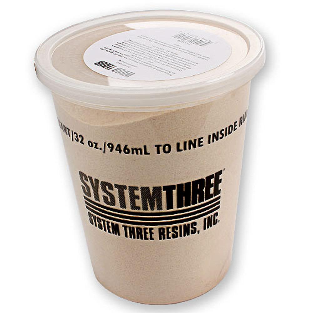 System Three Brown Wood Flour, 1 Quart 3110S16