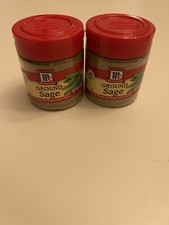 2 McCormick Ground Sage .6oz each 2 Pack, Exp Date July 2025