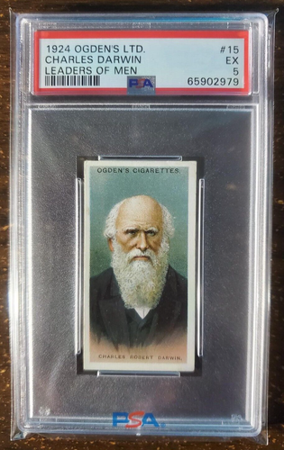 Charles Darwin - 1924 Ogden's Ltd. - Leaders of Men - #15 - PSA 5... - Picture 1 of 2