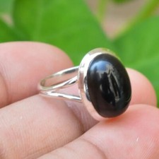 Black onyx 925 Sterling Silver Handmade Ring Jewelry Gift For Her A-32