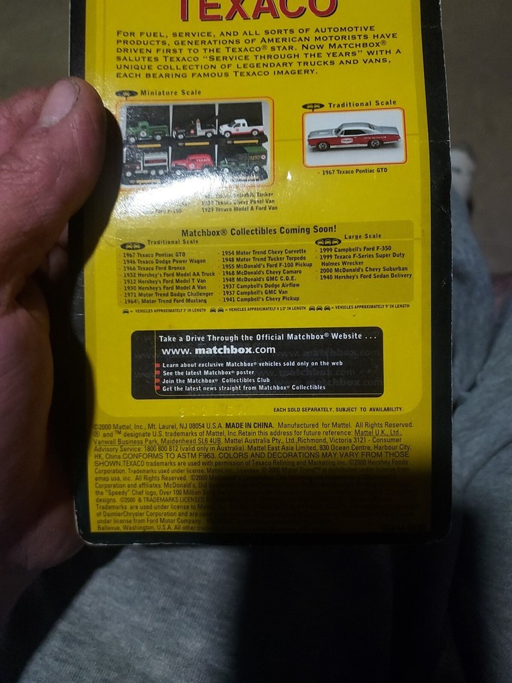 MatchBox Collectibles 2000 Texaco Collection 1997 Ford F150 Car